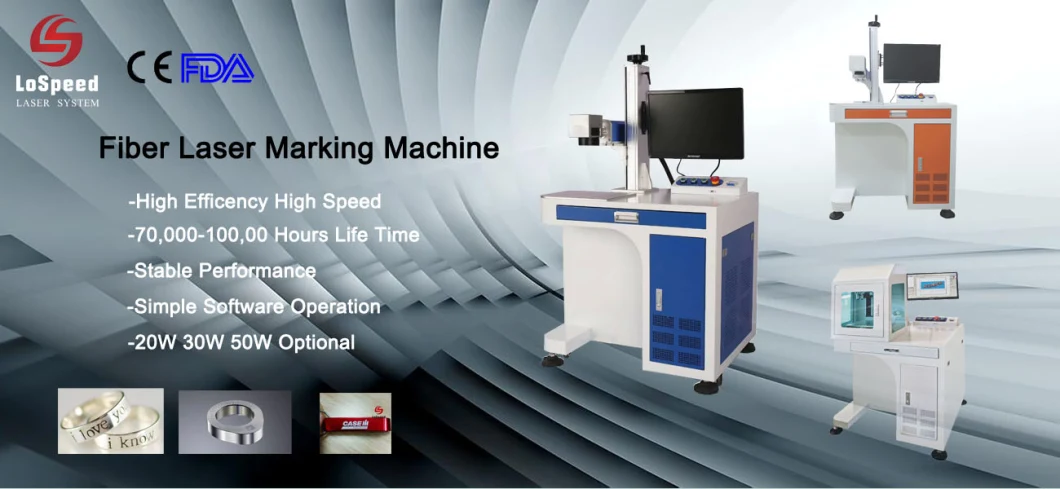 High Precision Desktop Fiber Laser Marker Machine 30W Jpt Mopa Colorful Deeping Marking