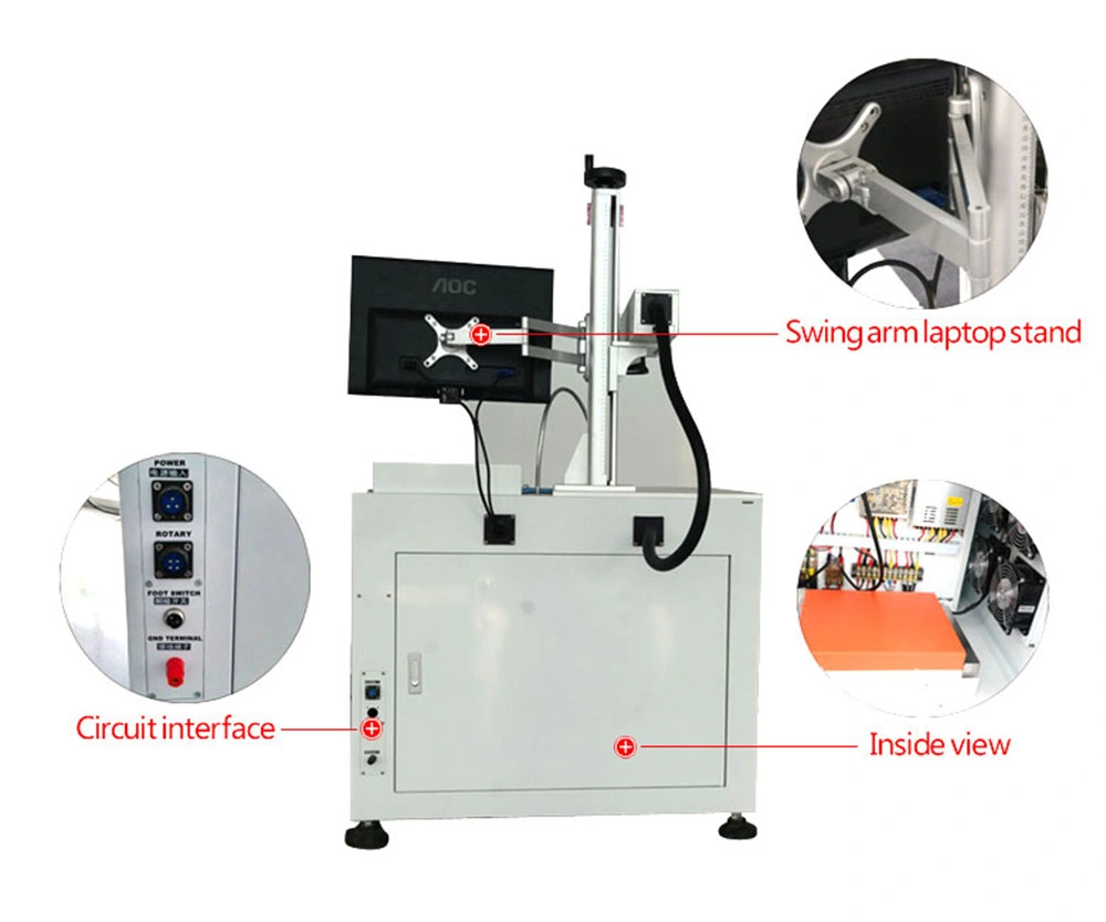 Factory Price Sell Portable Optical Fiber Laser 50W Marking Machine with Mopa Laser