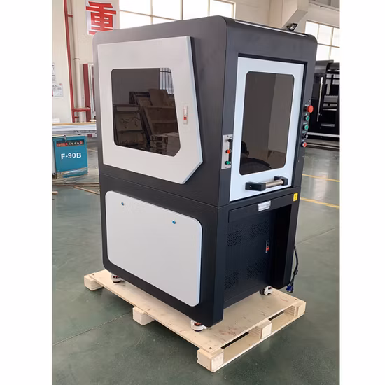 30W Enclosed Design Fiber Laser Marking Machine with Focus Finder &amp; Motorized Z-Axis