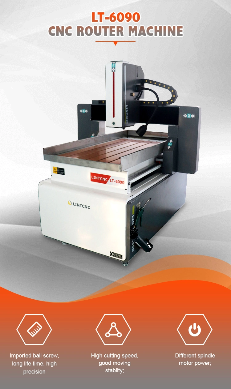 China Multi-Functional 6090 CNC Router for 3D Advertising Logo Marble Granite