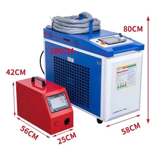 Portable Handheld Fiber Laser Metal Welding Machine with 1kw 1.5kw 2kw 3kw 1000W 1500W 2000W 3000W Raycus Max Jpt