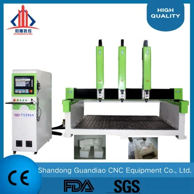 Ce/FDA Manufacture Price High Z 500mm Foam 4 Axis CNC Router for Sale/180 Degree Swing Head Mould CNC Router with Syntec/Rotating Head CNC Wood Router
